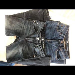 Boys size 8 slim Seven jeans two pairs